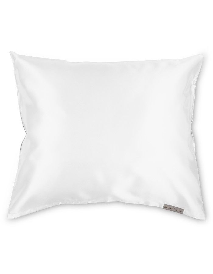 Beauty Pillow Satijnen Kussensloop White is een zacht, anti-allergeen, satijnen kussensloop welke slaaprimpels, klitten en pluizig haar voorkomt.