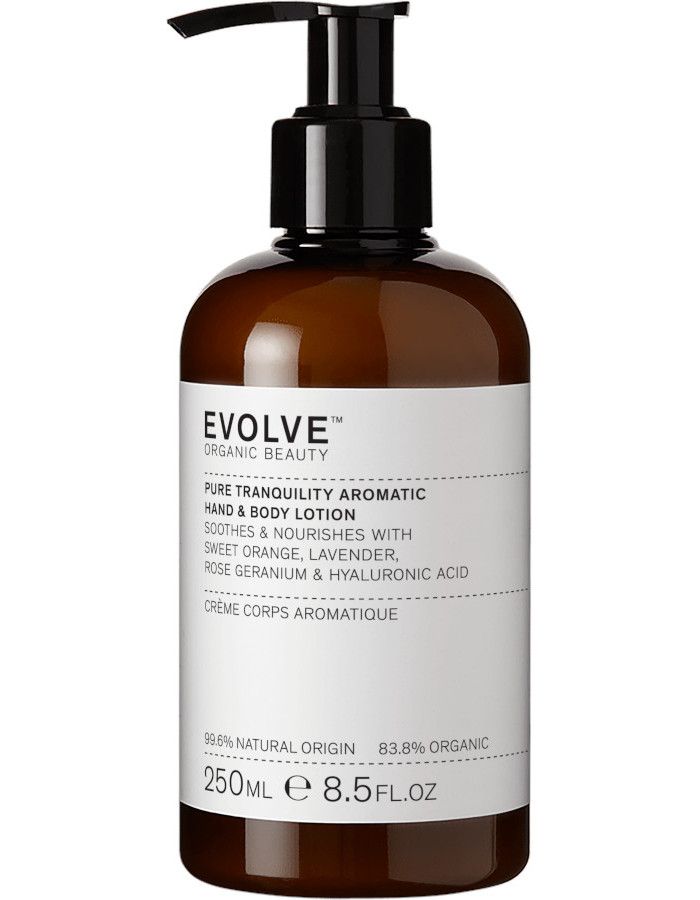 Verwen je huid en zintuigen met de Evolve Pure Tranquility Aromatic Body Lotion – een natuurlijke bodylotion die hydratatie en ontspanning samenbrengt.