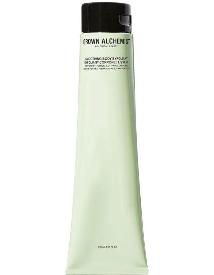 Grown Alchemist Smoothing Body Exfoliant is een vegan exfoliant met bamboehoutskool en guarana. Verwijdert onzuiverheden, stimuleert de doorbloeding en verstevigt de huid.