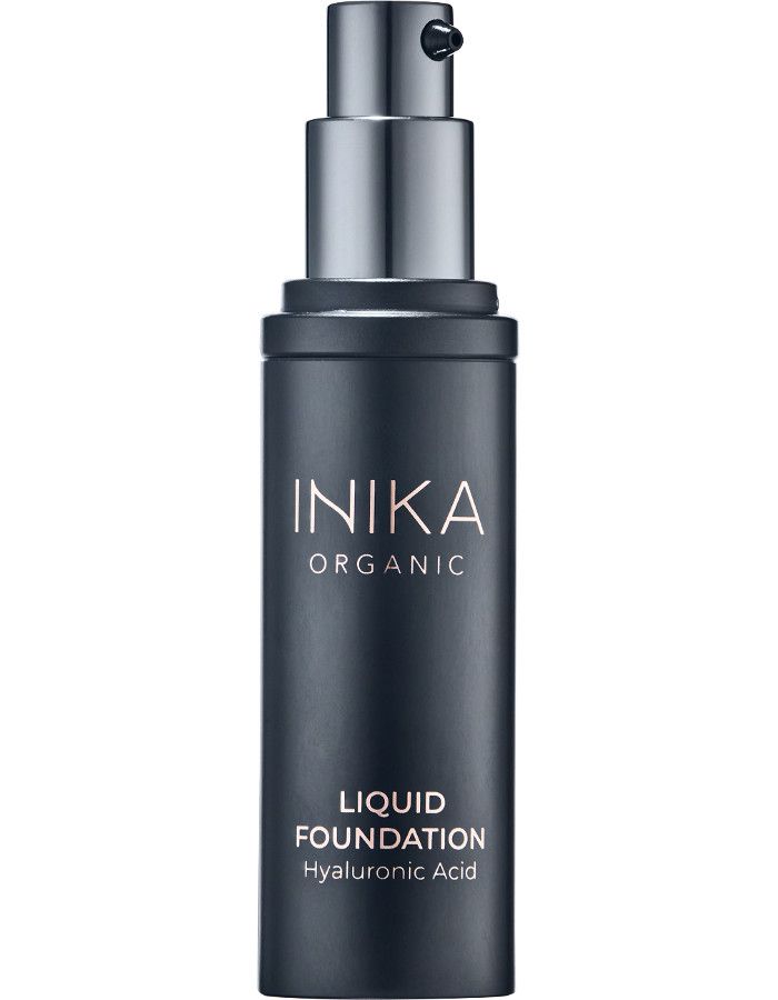 Inika Organic Biologische Vegan Vloeibare Foundation Met Hyaluronzuur Nude is een luchtige, 100% vegan en natuurlijke foundation voor een perfecte dekking en een stralende teint.