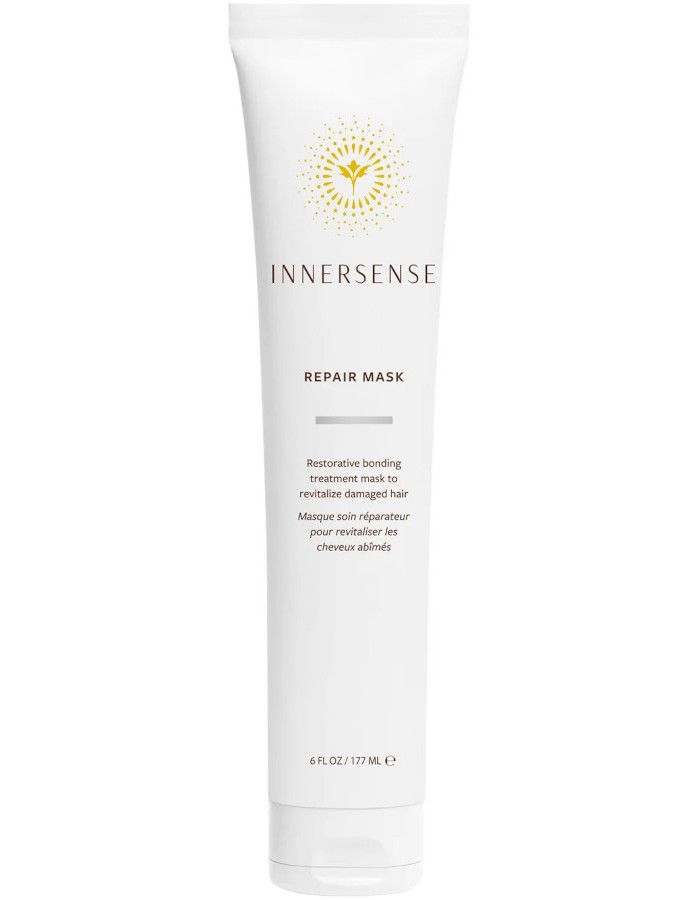 Ontdek Innersense Repair Mask: een natuurlijk haarmasker dat haarbreuk vermindert en het haar soepel, gezond en stralend maakt.