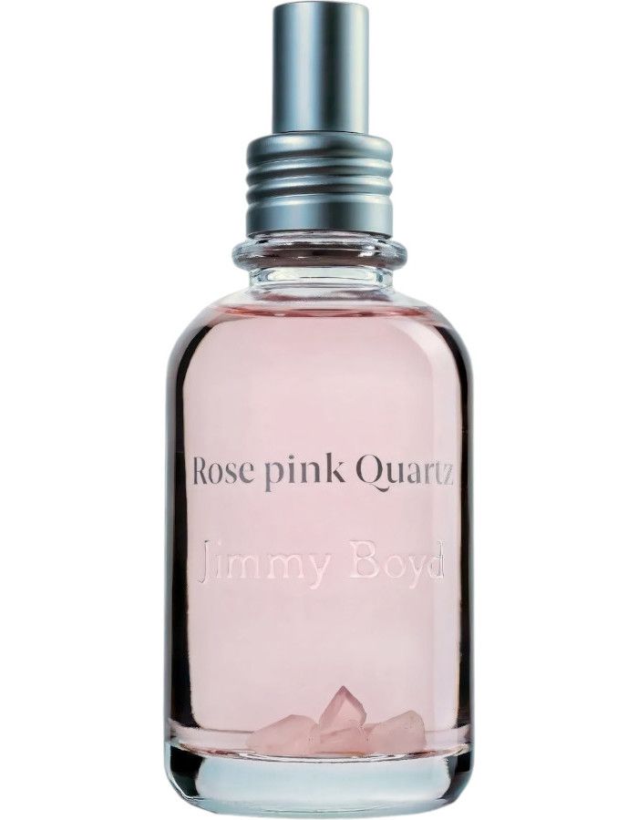Jimmy Boyd Crystal Perfume Rose Pink Quartz - Natuurlijk parfum met rozenkwarts en essentiële oliën. Voor rust, balans en een zachte, bloemige geurbeleving.