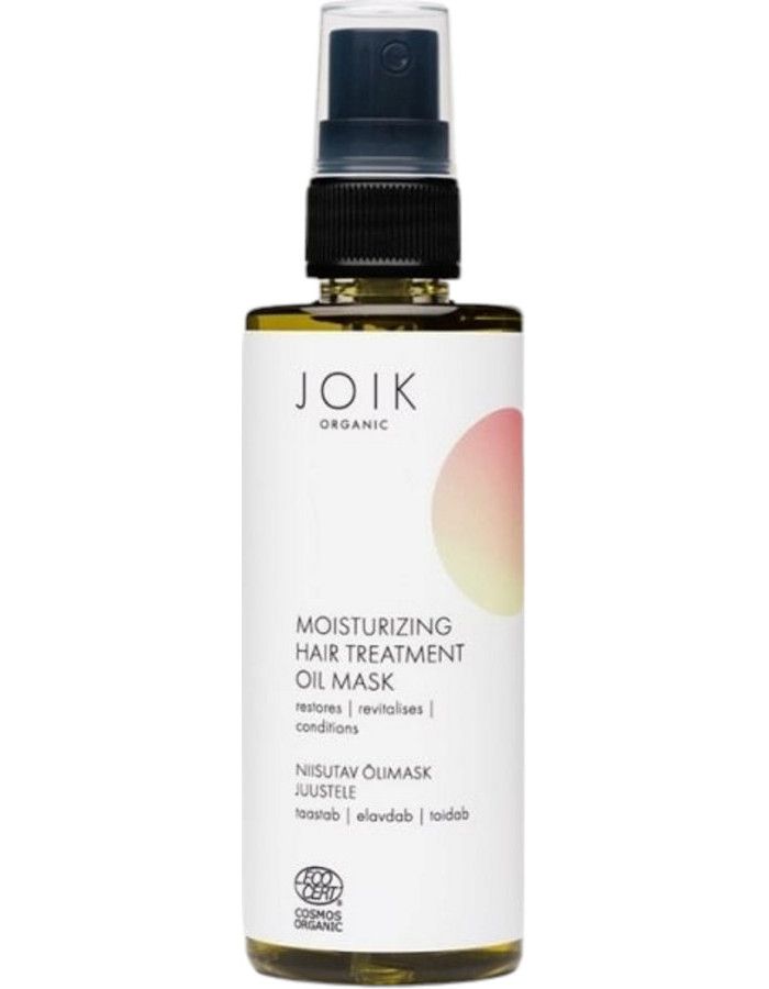 Joik Organic Moisturising Hair Treatment Oil Mask geeft al meteen na het eerste gebruik glad en gezond glanzend haar