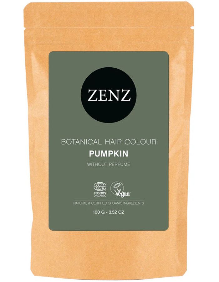 Zenz Organic Botanical Hair Color Pumpkin is een 100% natuurlijke haarverf op basis van ayurvedische en biologische kruiden.